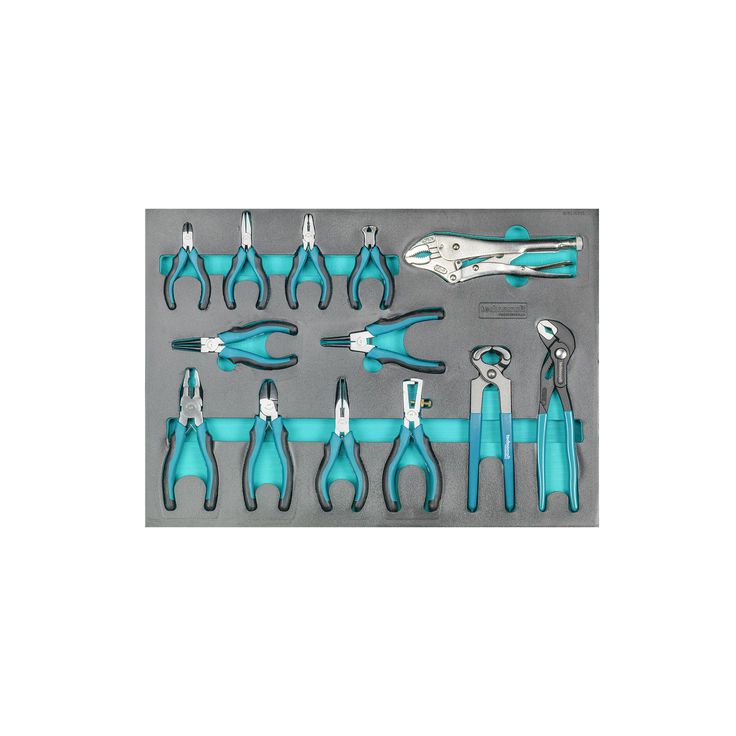 Werkstattwagen "Swiss Team" 297-tlg. - Technocraft, 1/4+3/8-1/2" 8 Schubladen