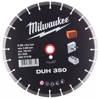 Diamanttrennscheibe DUH 350 mm - für harte Materialien, Milwaukee