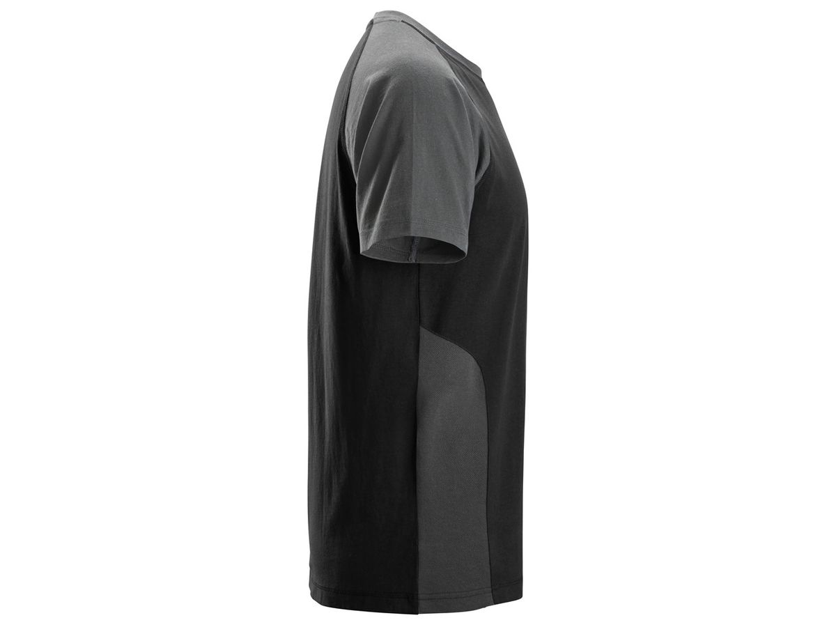 T-Shirt zweifarbig, schwarz/grau - Snickers