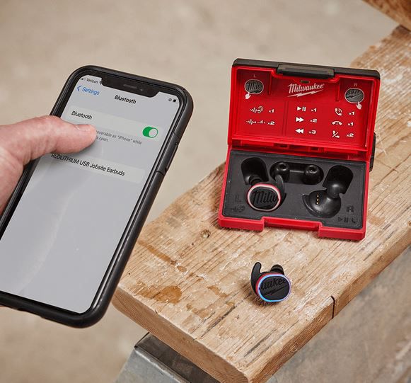 Kopfhörer MILWAUKEE L4 RLEPB-301 - Bluetooth, inkl. Akku und Ladekabel