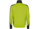 Zip-Sweatsh. Contr. Perf. XL kiwi/anth. - 50% Baumwolle, 50% Polyester