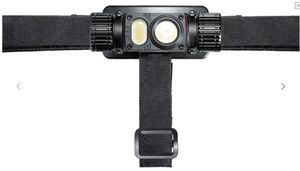 Stirn-und Taschenlampe FORTEC TACTICAL - Akku, 2500lm, 9 Std, 160 m, 3.6V 5.0Ah