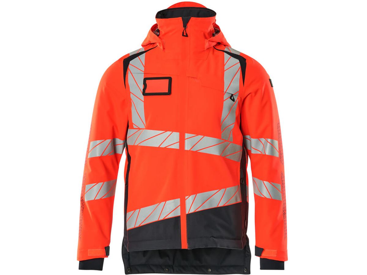 Winterjacke mit CLIMASCOT-Futter Gr. S - hi-vis rot/schwarzblau