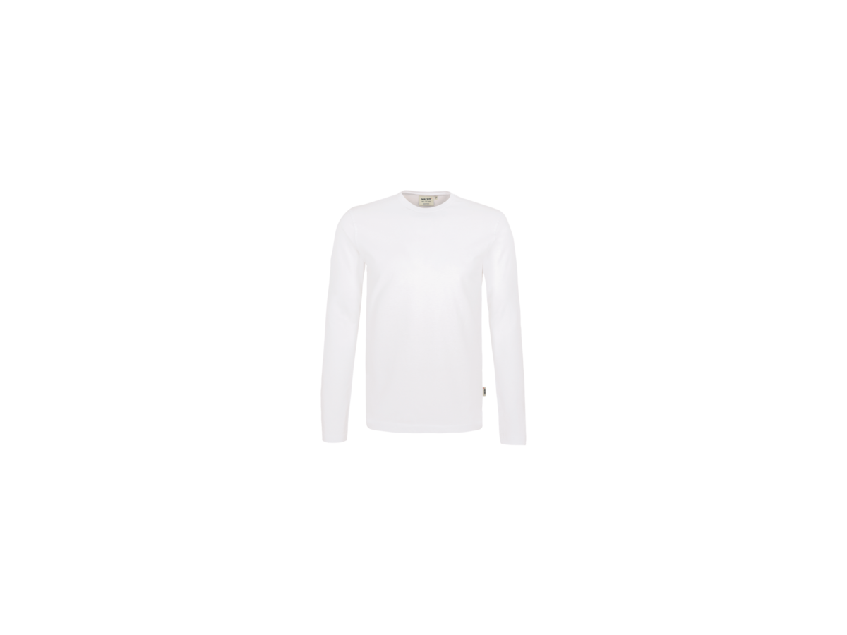 Longsleeve Heavy Gr. XS, weiss - 100% Baumwolle, 185 g/m²