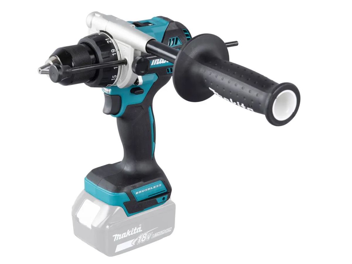 Akku-Schlagbohrschraub. MAKITA DHP492Z - 18V B/L2, ohne Akku/Ladegerät. im Karton