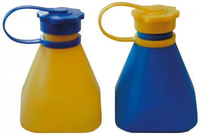 Lötwasserflaschen blau - PVC mit Deckel  150 ml