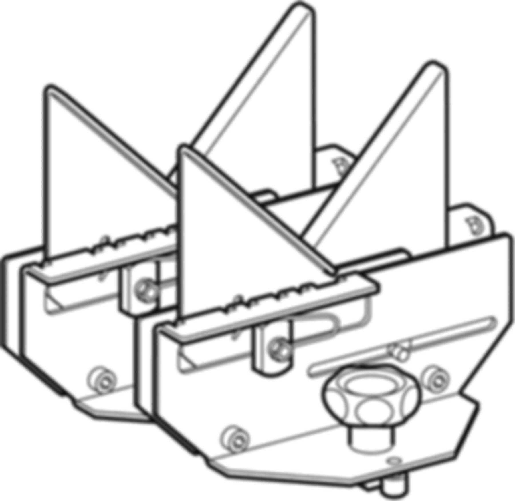 Geberit Abstützung, 50-160 - Set à 2 Stk.
