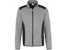 Strickfleecejacke Dawson, Gr. M - grau meliert