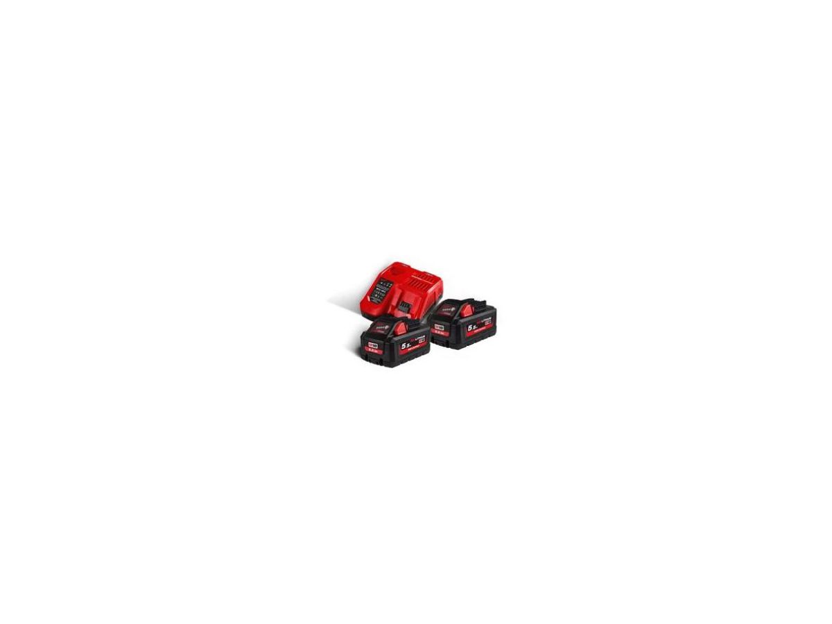 Starter-SET Milwaukee M18 HNRG-552 - mit zwei Akku + Ladegerät 5.5Ah