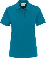 Damen-Poloshirt Top Gr. 2XL, petrol - 100% Baumwolle, 200 g/m²