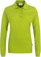 Damen-Longsleeve-Polosh. Perf. 2XL kiwi - 50% Baumwolle, 50% Polyester, 220 g/m²