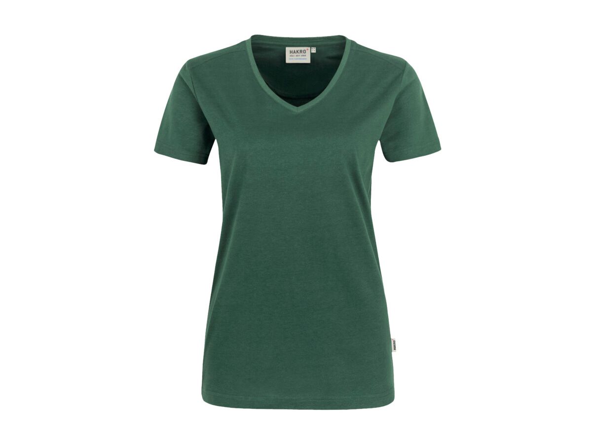 Damen V-Shirt Mikralinar PRO, Gr. 6XL - hp tanne