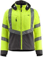 Soft-Shell Jacke Blackpool, Gr. 2XL - hi-vis gelb/dunkelanthrazit, 100% PES