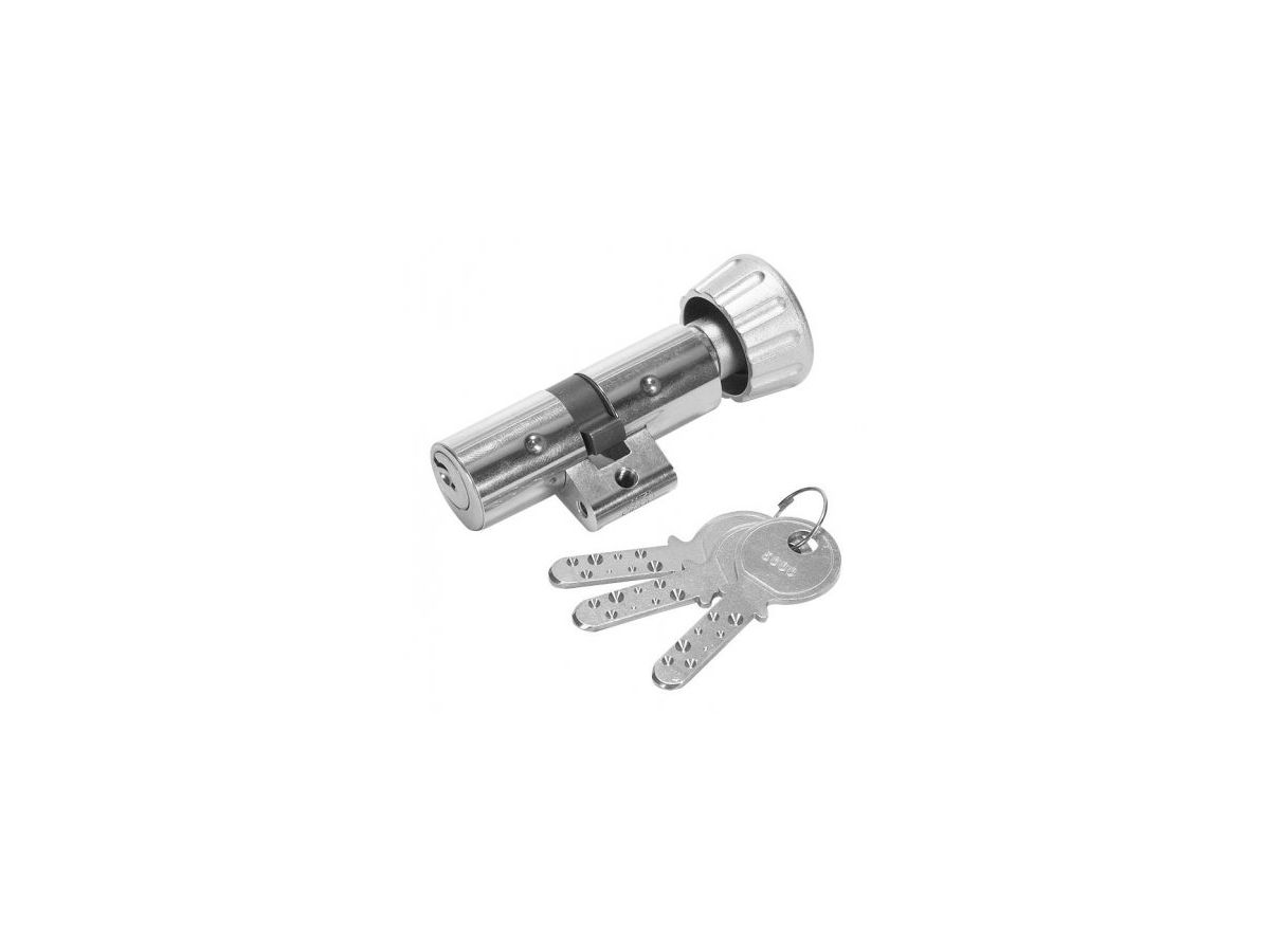 Drehknopfzylinder KABA 8/1519/32.5-32.5 - 3 Schlüssel Schliessung 5000