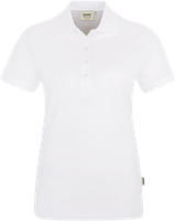 Damen-Poloshirt Stretch Gr. 2XL, weiss - 94% Baumwolle, 6% Elasthan, 190 g/m²