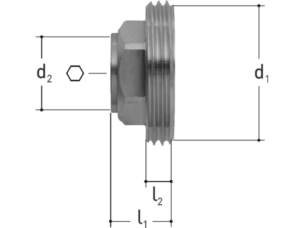Stopfen mit Innengewinde JRG 1/2" BR 1 - nach EN ISO 228-1