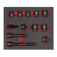 3/4" SHOCKWAVE Schlagnüsse Einlage - 12-teilige Einlage für Werkstattwagen 78