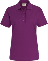 Damen-Poloshirt Perf. Gr. 2XL, aubergine - 50% Baumwolle, 50% Polyester, 200 g/m²