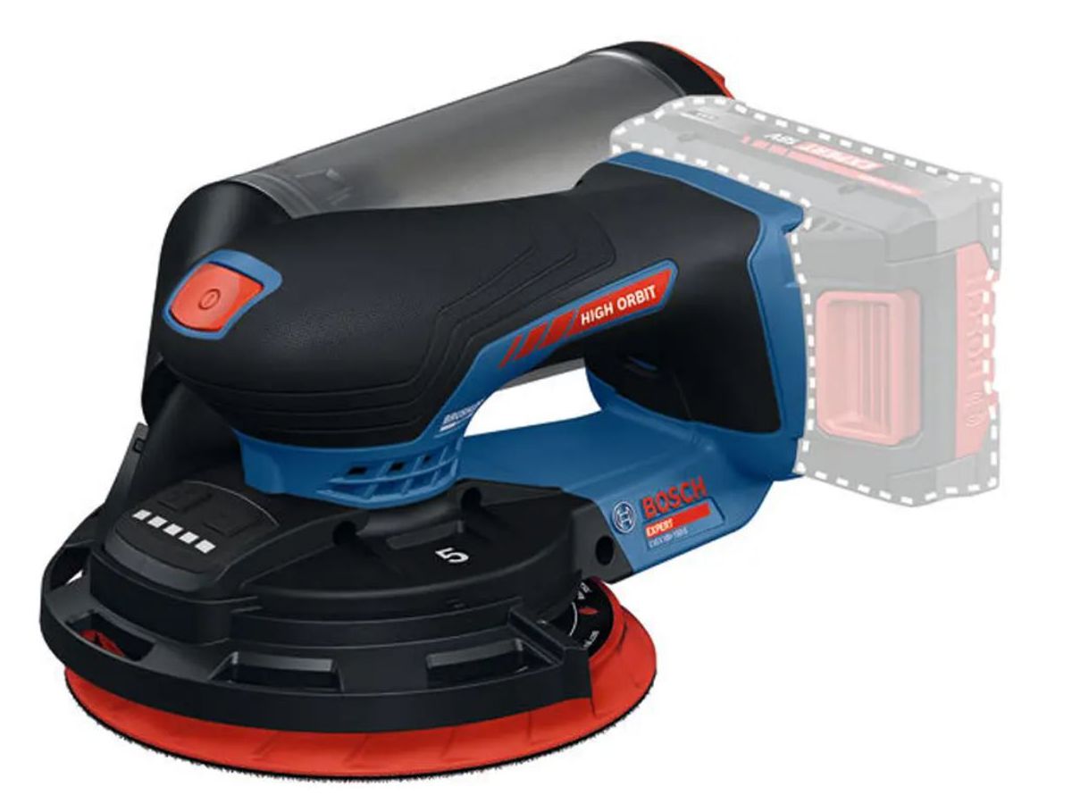 Akku- Exzenterschleifer 5mm Hub - Bosch, EXEX18V-150-5 (solo; L-boxx)