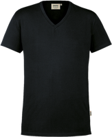 V-Shirt Stretch Gr. 2XL, schwarz - 95% Baumwolle, 5% Elasthan, 170 g/m²