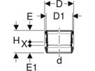 Geberit-Silent Dehnmuffe 75