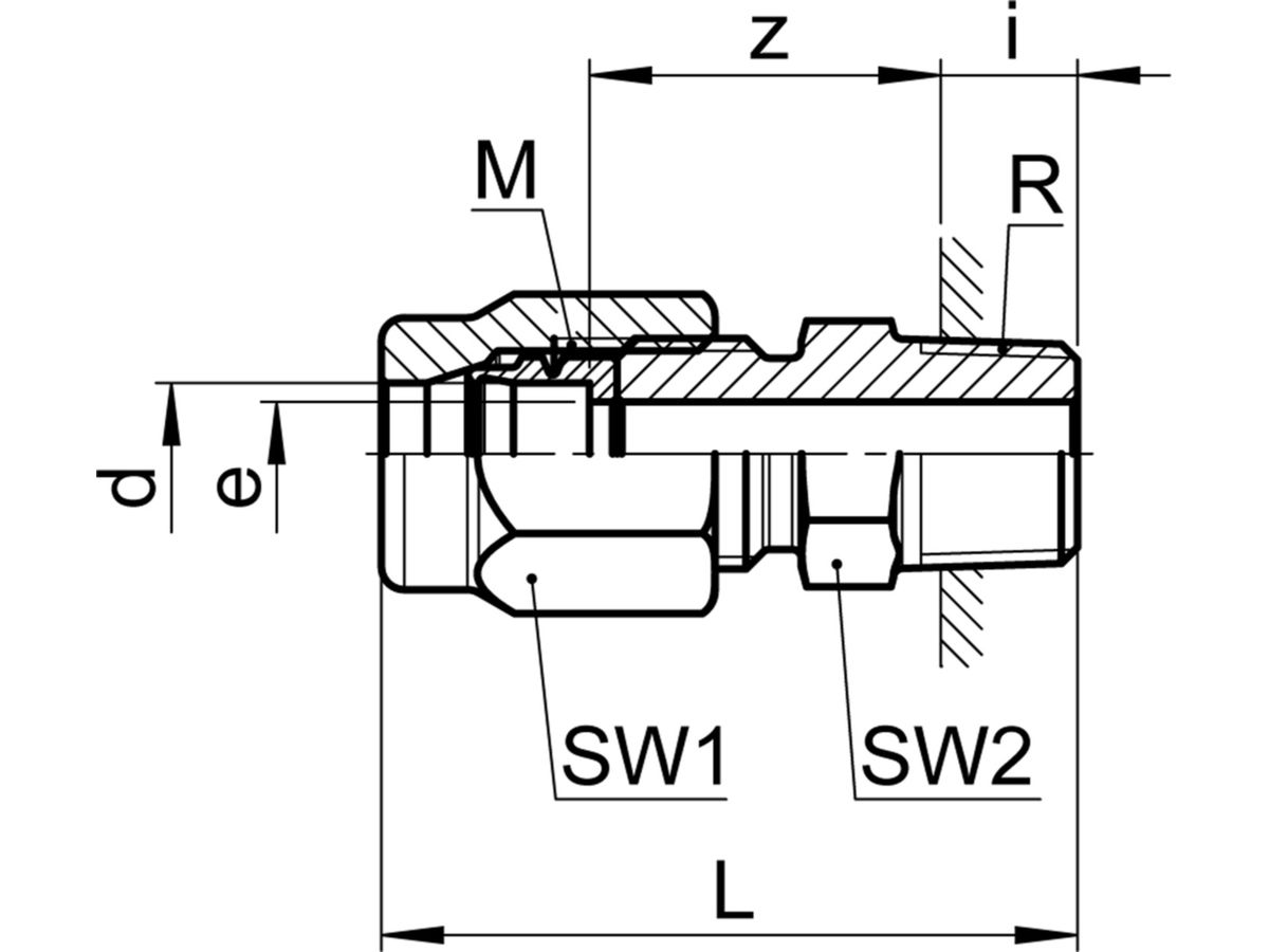 Enschraubverschraubung Serto Nr. 1121
