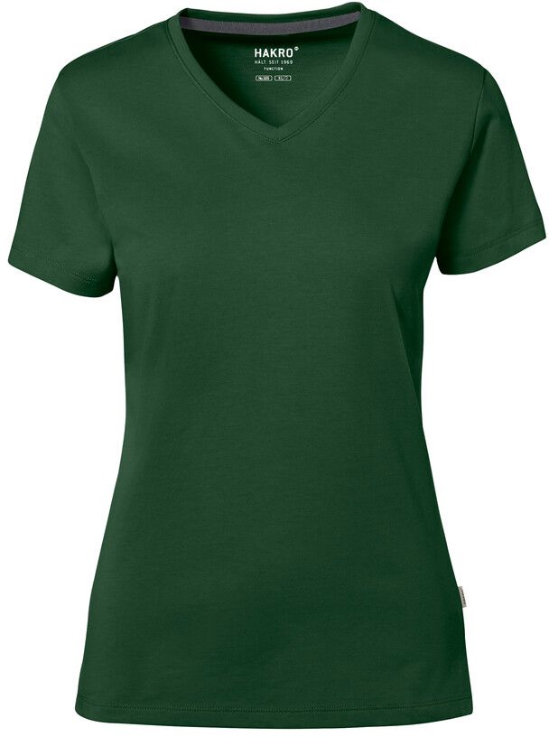 Damen V-Shirt Cotton Tec - 50% CO / 50% PES, 185 g/m²