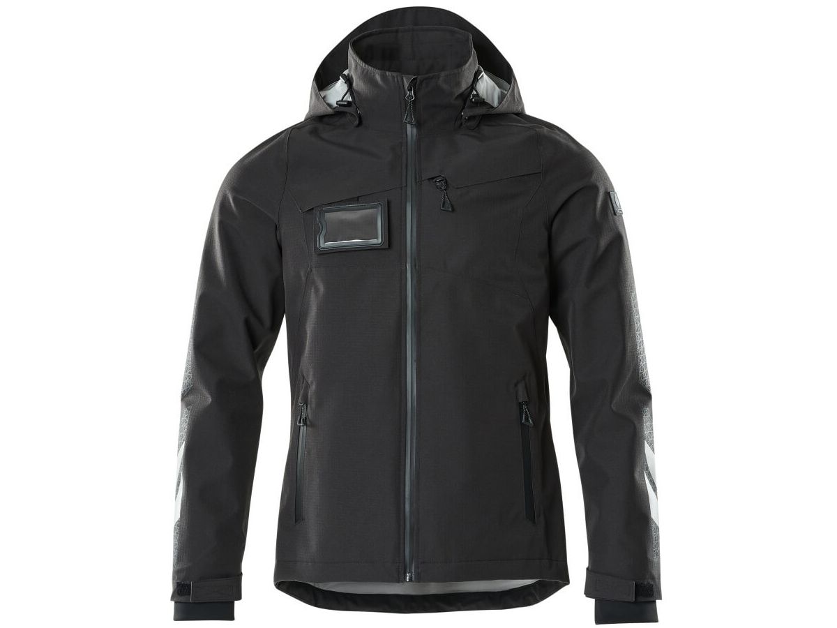 Hard Shell Jacke, Gr. XS - schwarz, wasserdicht