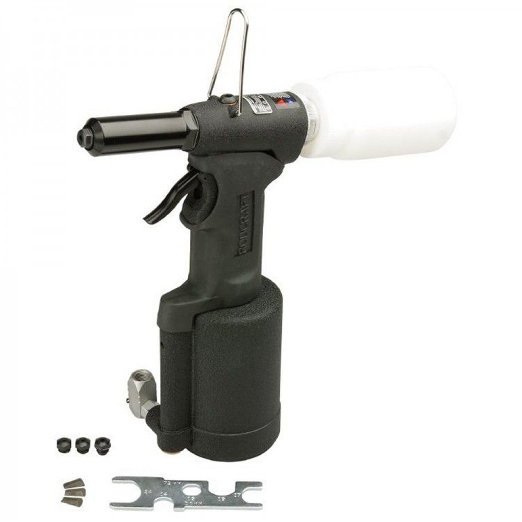 Nietpistole Pneumatisch,für ALU/CU/Stahl - ø 3.2-6.4 mm Mundst.2/2.8/3.2/4.5