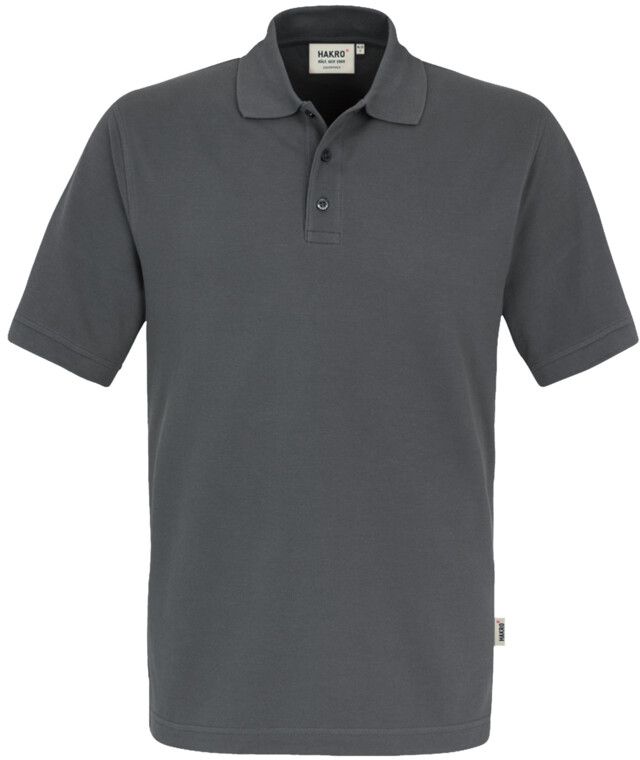 Poloshirt Top Piqué aus 100 % Baumwolle - grau-mel.: 60 % Polyester, 40 % Baumwoll