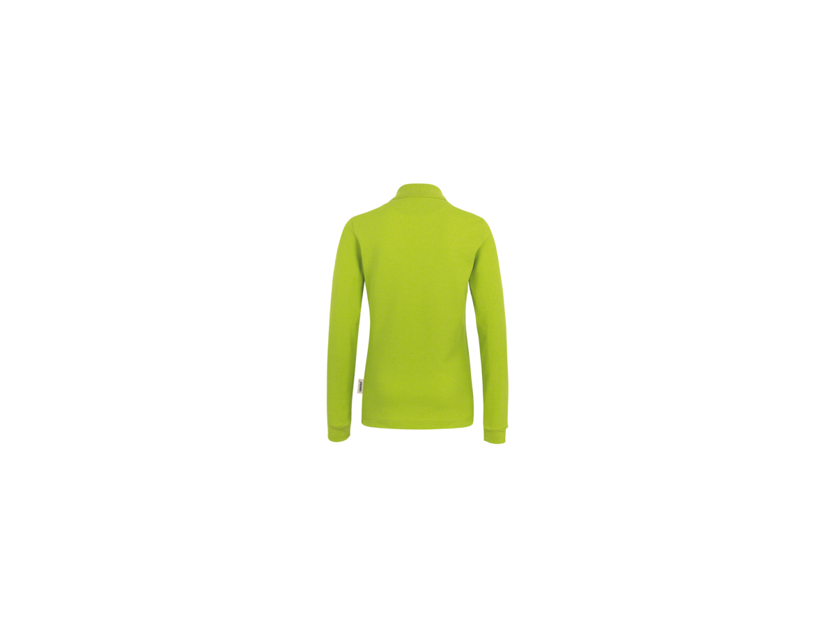 Damen-Longsleeve-Poloshirt Perf. L kiwi - 50% Baumwolle, 50% Polyester, 220 g/m²