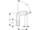 MPF-Passbogen 90° San. 28 mm Nr. 30405