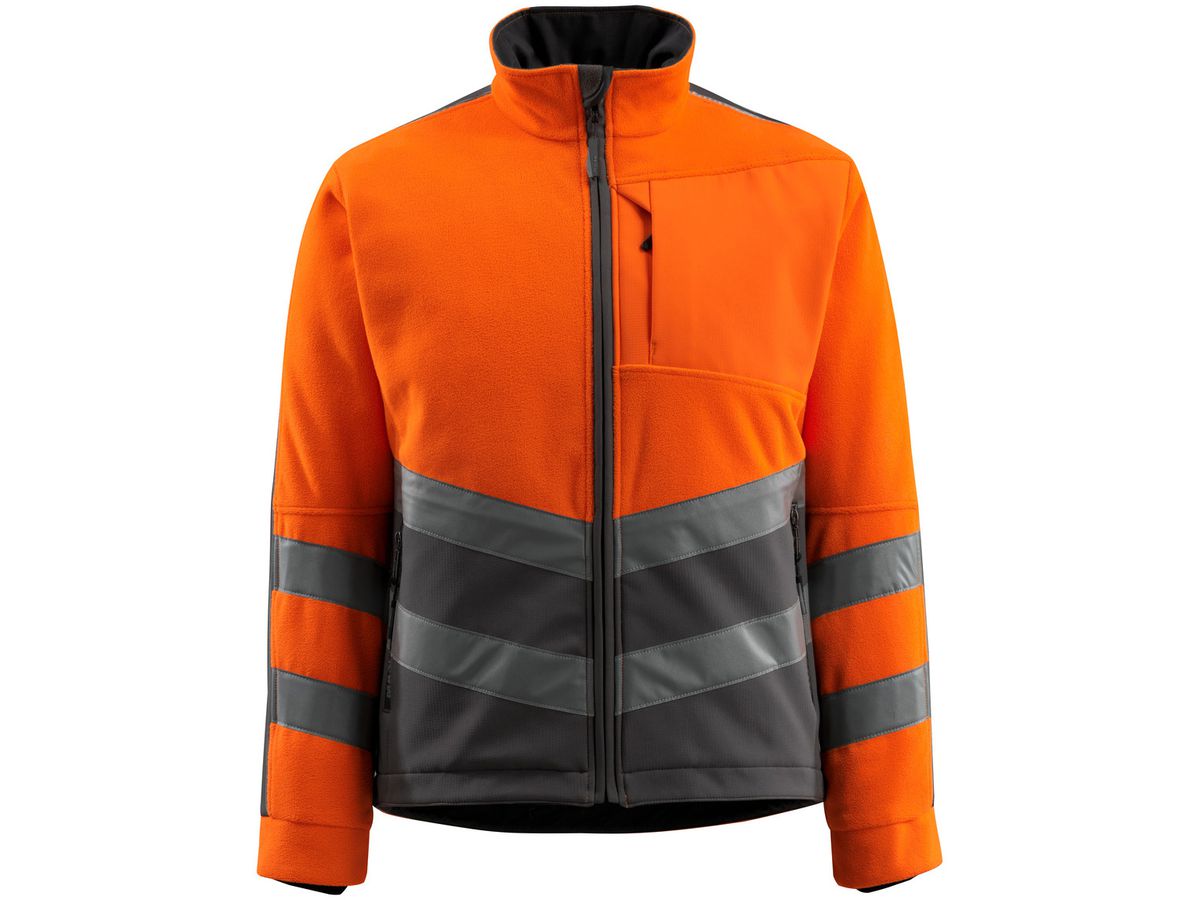 Fleecejacke Sheffield Gr. M - hi-vis orange/dunkelanthrazit