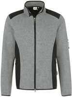 Damen Strickfleecejacke Churchill - Gr. 2XL, grau meliert