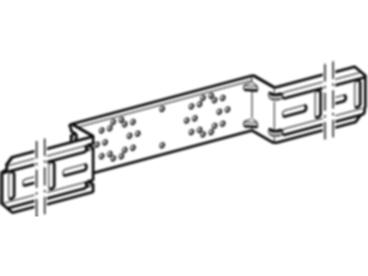 Geberit Mepla Montageplatte 7.65 / 15.3 - zweifach - abgesetzt