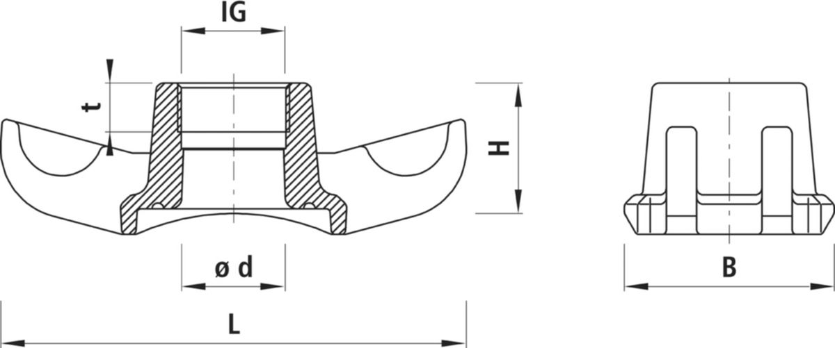 Universal-Anbohrschelle HAWLE, PN 16 - mit Innengewinde, für Wasser
