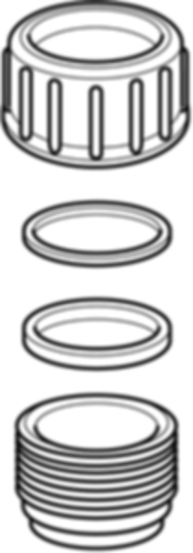 Geberit Stutzen 40 mit Verschraubung