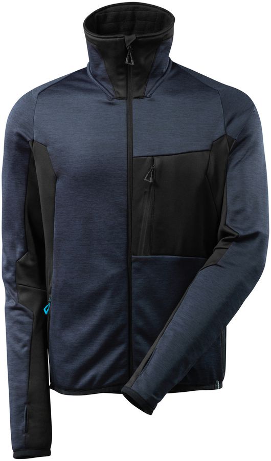 MASCOT Advanced Fleecepullover 260 g/m² - hoher Kragen & Reissverschl./100% Polye.