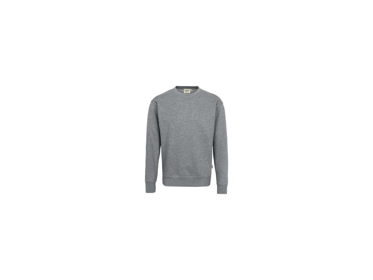 Sweatshirt Premium Gr. L, grau meliert - 60% Polyester, 40% Baumwolle, 300 g/m²