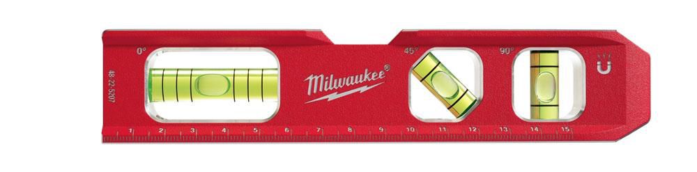 Wasserwaage TORPEDO kompakt Milwaukee - 45° 17 cm, magnetisch