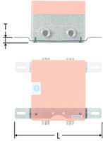 Montageschiene zu Armaturen/Verteilerbox - Doppelausführung neutral
