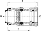 Steckfitting Hawle mit Innengewinde