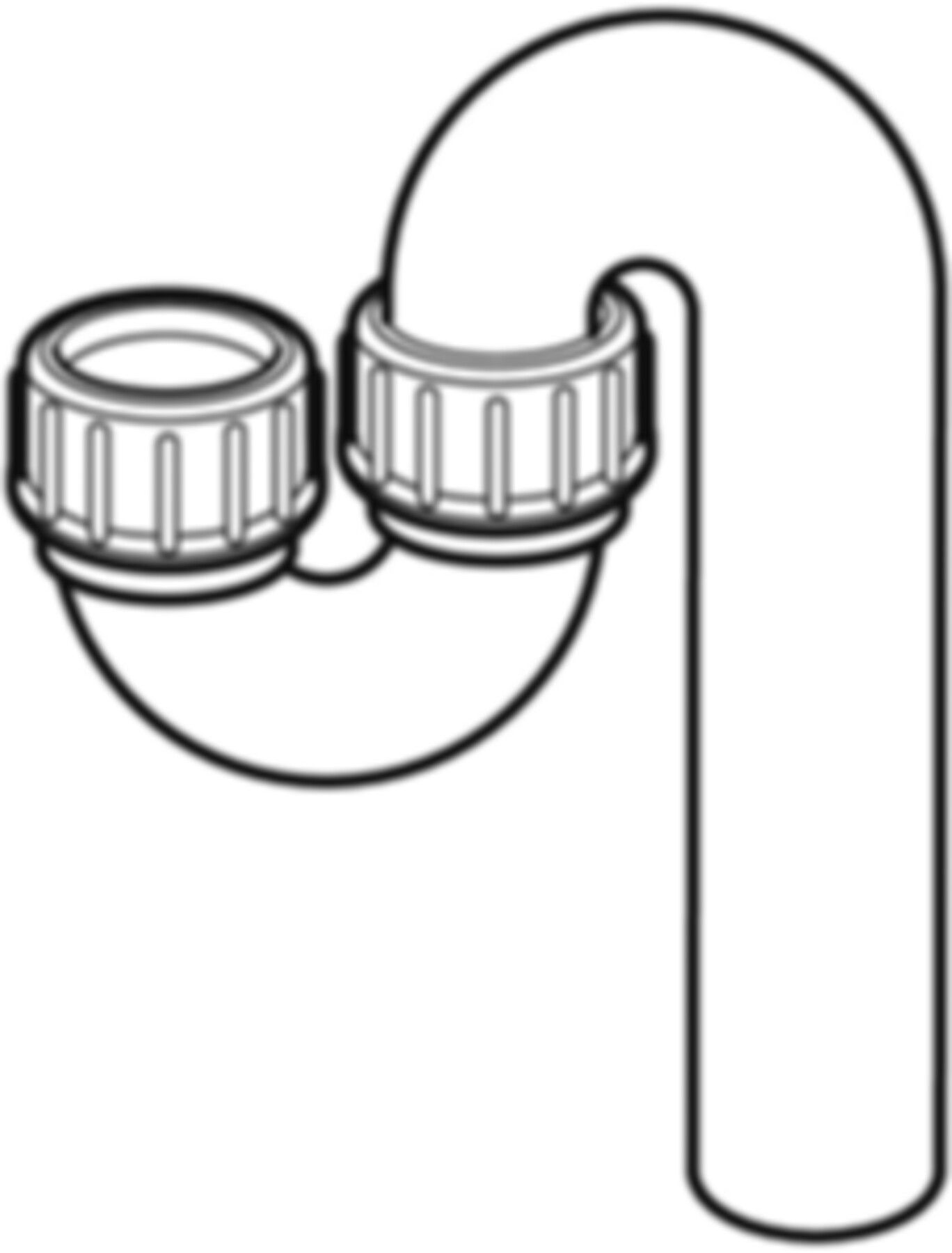 Geberit PE Sifon, senkrecht/senkrecht