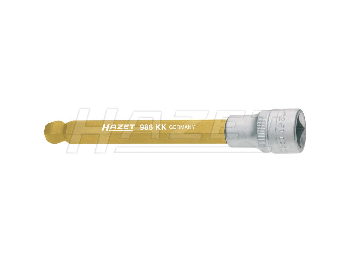 Stecknuss für INSEKT-Schrauben, 6 mm - Hazet Länge: 140/102 mm, Antrieb 1/2"