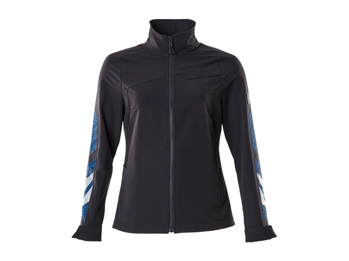 Jacke Stretch leicht, Damen, Gr. XS - schwarzblau, 88% PES / 12% EOL, 275 g/m2