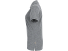 Damen-Poloshirt Top Gr. XL, grau meliert - 60% Baumwolle, 40% Polyester, 200 g/m²