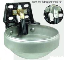Tränkebecken Edelstahl Suevia Nr.1200 - Anschl.1/2" v. oben und unten