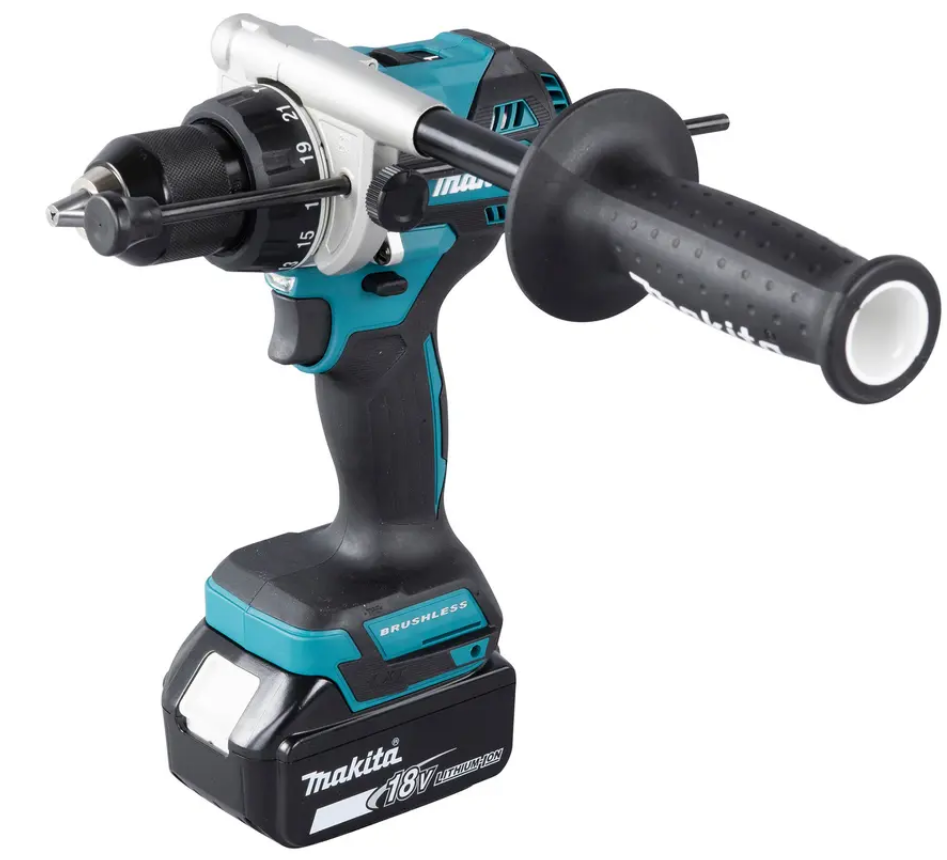 Akku-Schlagbohrschraub. MAKITA DHP492RTJ - 18V B/L2, 2x5Ah Akku/Ladegerät.