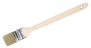 Heizkörperpinsel 50 mm - falbe Borsten, roher Holzstiel