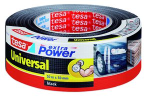 Gewebeband Extra Power schwarz - 50m  : 50mm, Nr. 56389-04